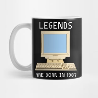 Legends are born in 1987 Funny Birthday. Mug